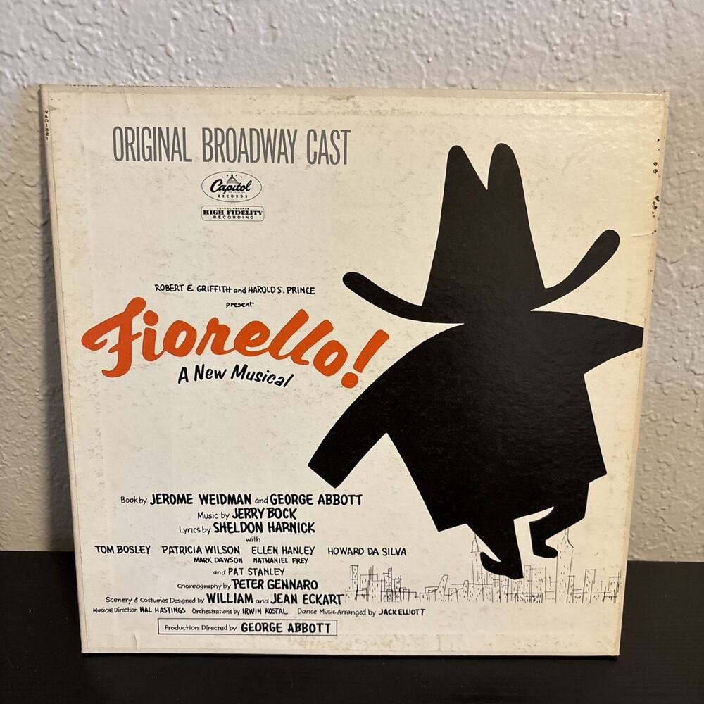 Musical Vinyl LP FIORELLO! Original Broadway Cast Capitol Stereo WAO-1321
